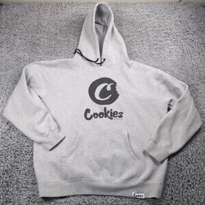 Cookies SF Sweatshirt Adult Large Gray Hoodie Logo Long Sleeve Pullover 420